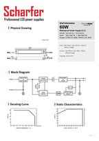 Transformador 230V CA a 12V CC 60W