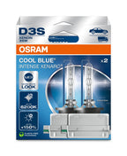 OSRAM XENARC COOL BLUE INTENSE - Bombilla para faros delanteros HID D3S - PAQUETE DE 2