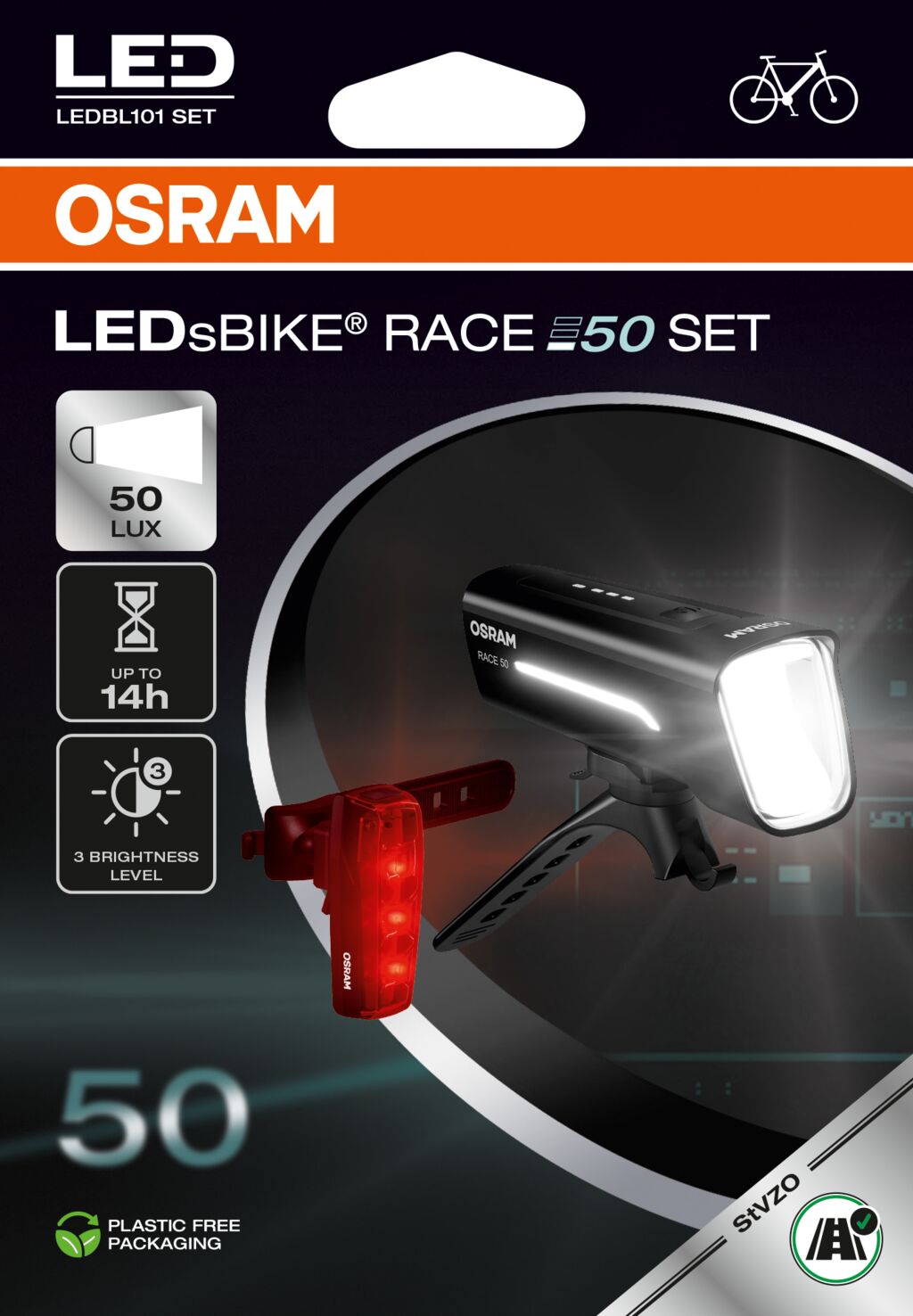 OSRAM LED BICICLETA RACE 50 CONJUNTO
