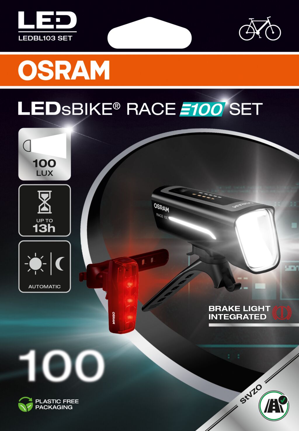 OSRAM LED BICICLETA RACE 100 CONJUNTO