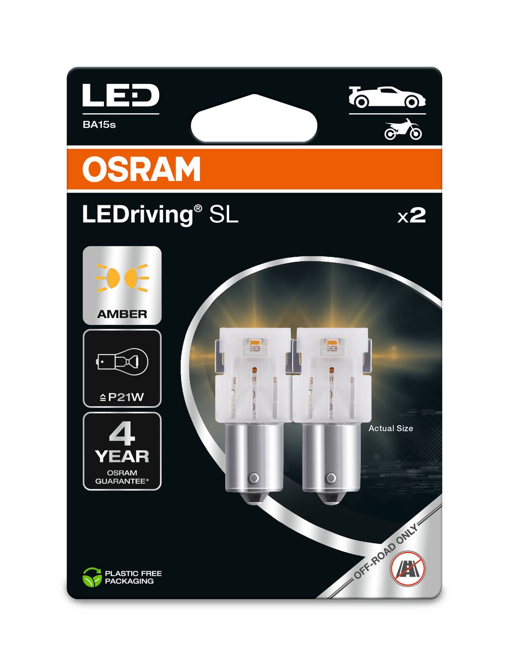 OSRAM LEDriving SL - Off-road P21W - amarillo