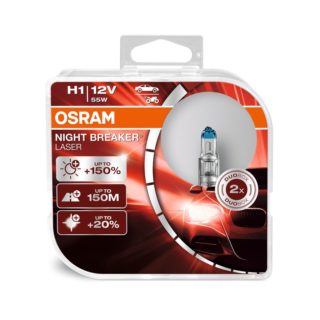 Caja OSRAM NIGHT BREAKER® LASER H1 Duo