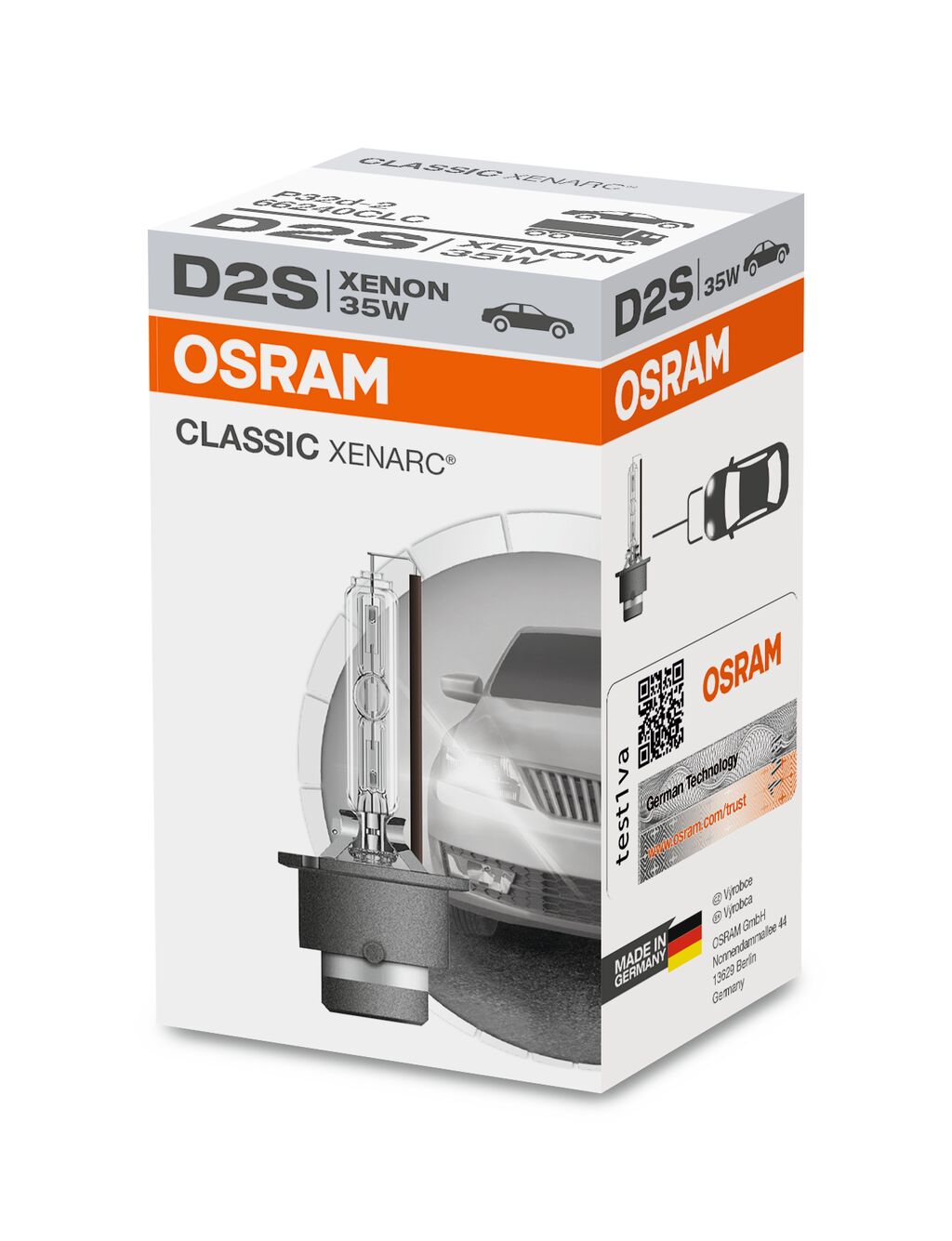 OSRAM XENARC ORIGINAL D2S - D2S Bombilla para faro HID