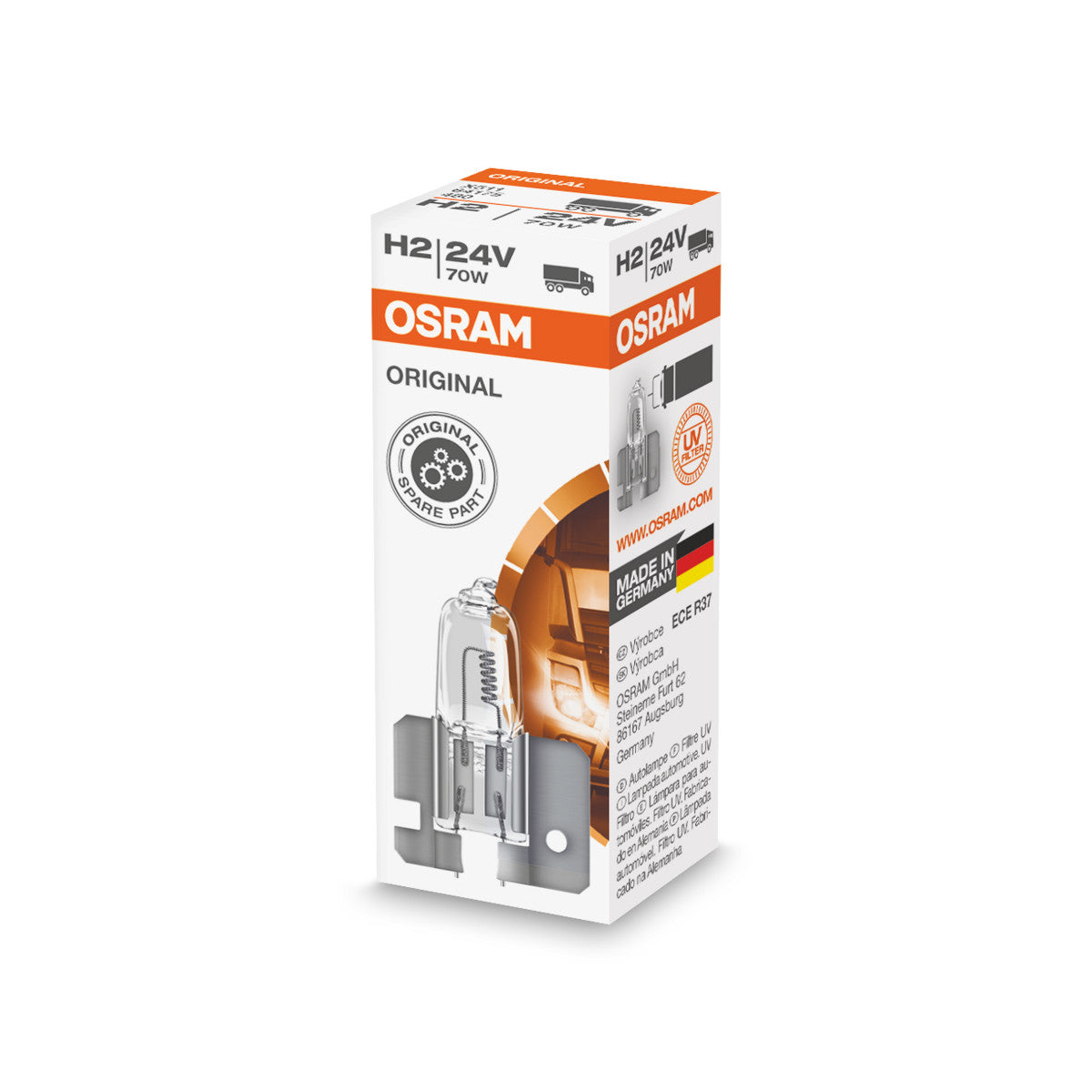 OSRAM ORIGINAL LINE - H2 - 24 V - 70 W - Bombilla halógena para faros delanteros