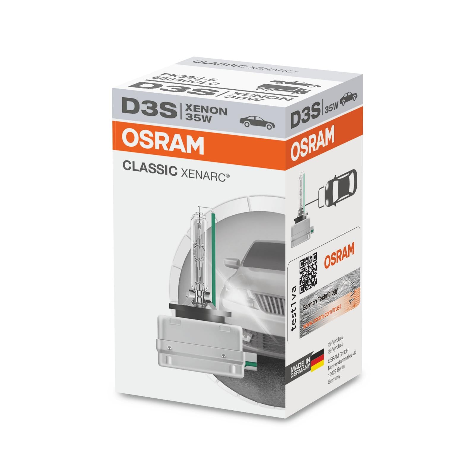OSRAM XENARC ORIGINAL D3S, D3S HID strålkastarlampa