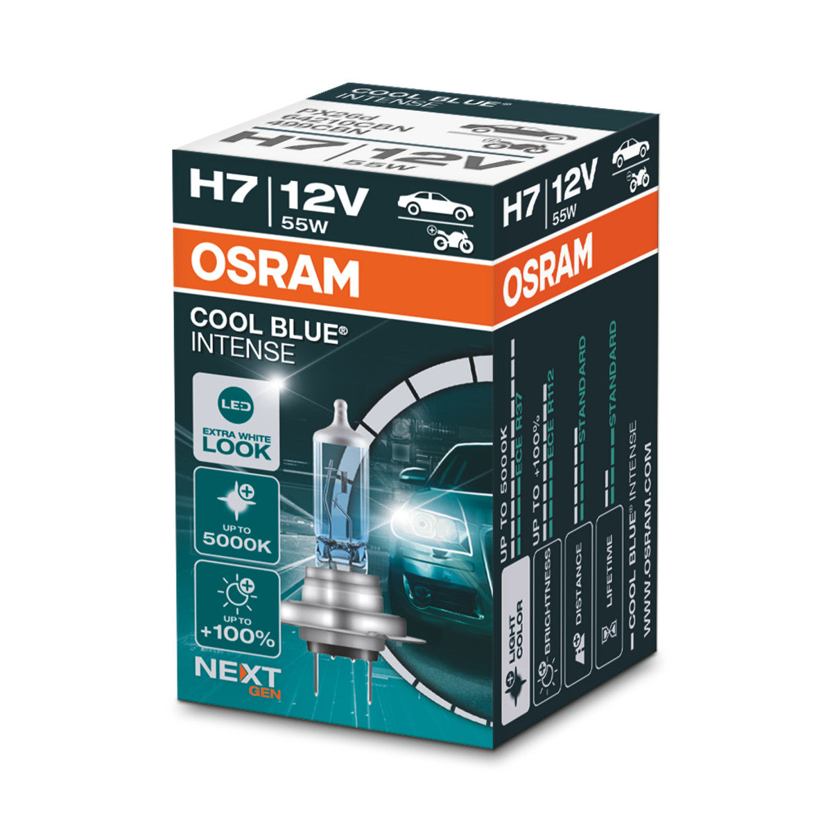 OSRAM - Foco halógeno H7 - Caja plegable - 1 PAQUETE