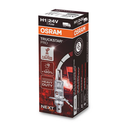 OSRAM TRUCKSTAR PRO - Foco halógeno H1 - 1 PAQUETE