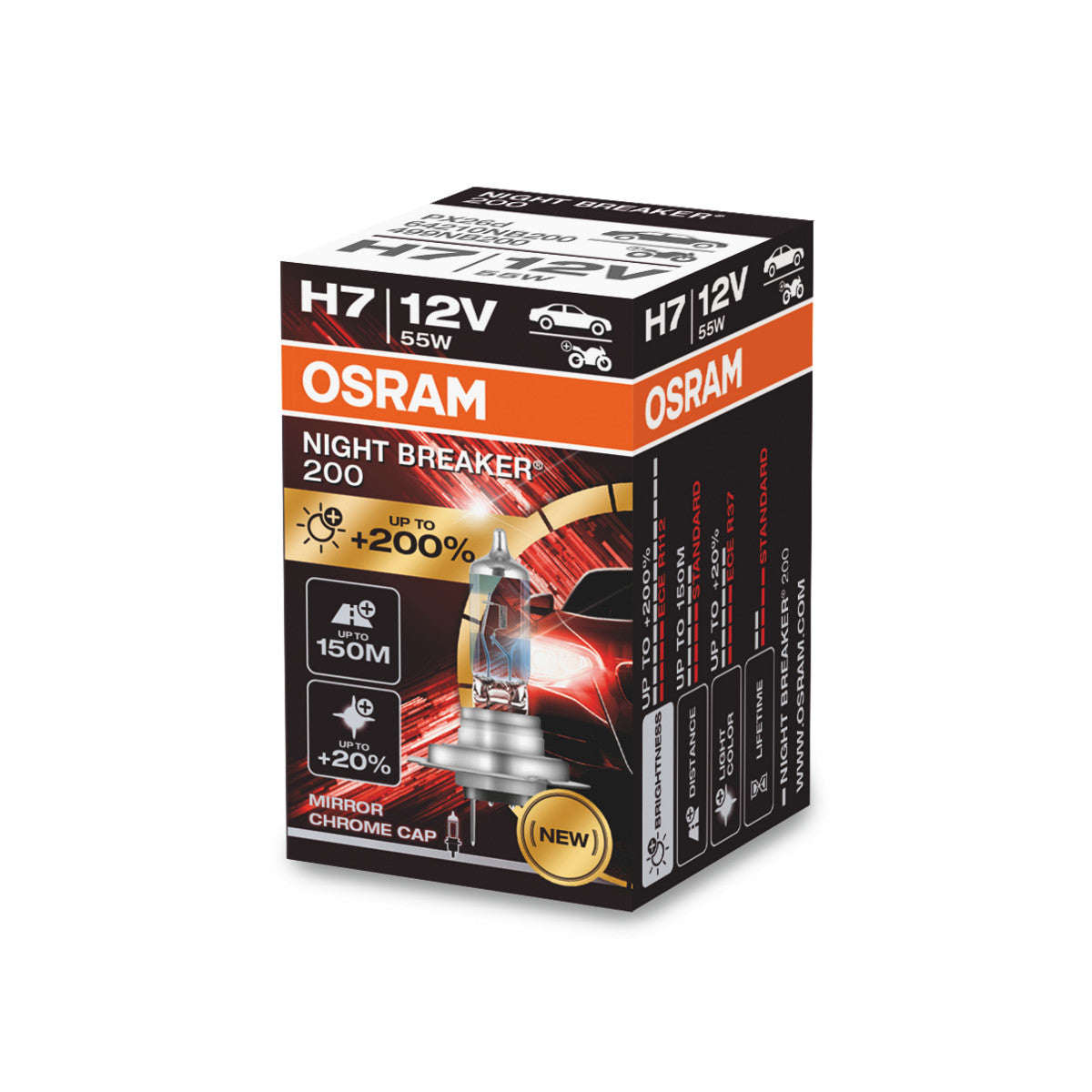 OSRAM NIGHT BREAKER 200 - H7 - 1 paquete