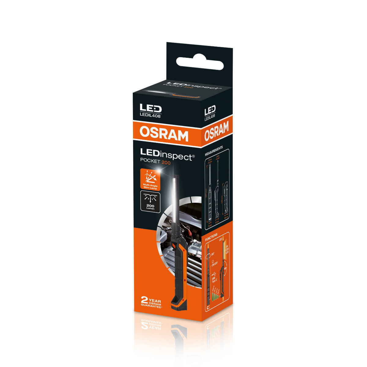 LÁMPARA DE INSPECCIÓN OSRAM - Luces de inspección LED - 2 -96W - 6200K
