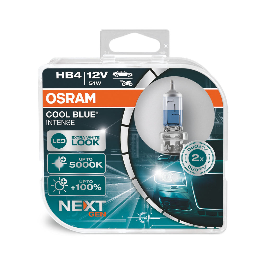 OSRAM - Bombilla halógena para faros delanteros HB4 - PAQUETE DE 2