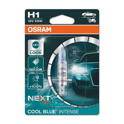 OSRAM - Foco halógeno H1 - Blister individual - 1 PAQUETE