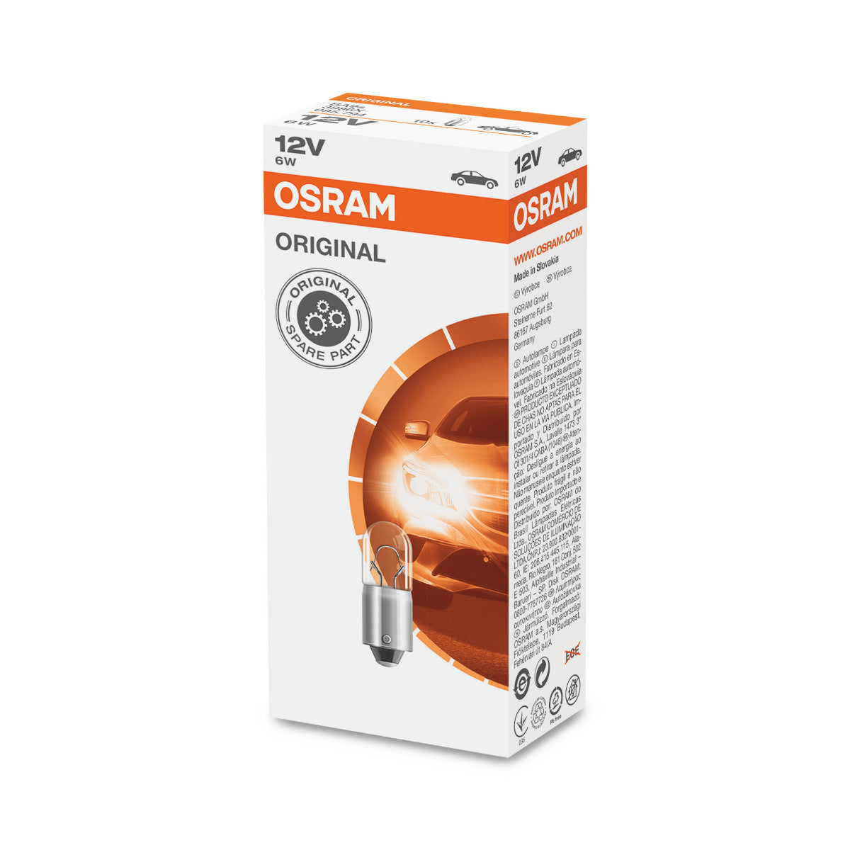 OSRAM ORIGINAL MINIXEN - 6W - 12V - BA9s - Bombilla extra