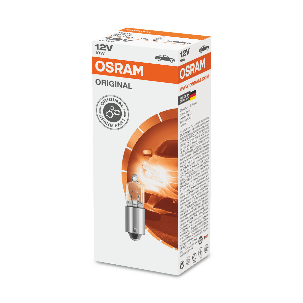 OSRAM ORIGINAL MINIWATT - 10W - 12V - Bombilla extra