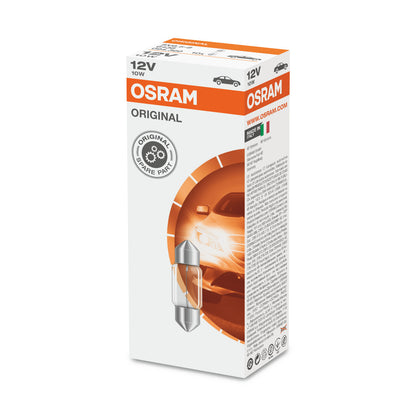 OSRAM ORIGINAL FESTOON - 10W - 12V - 31mm - Lámpara de luz extra