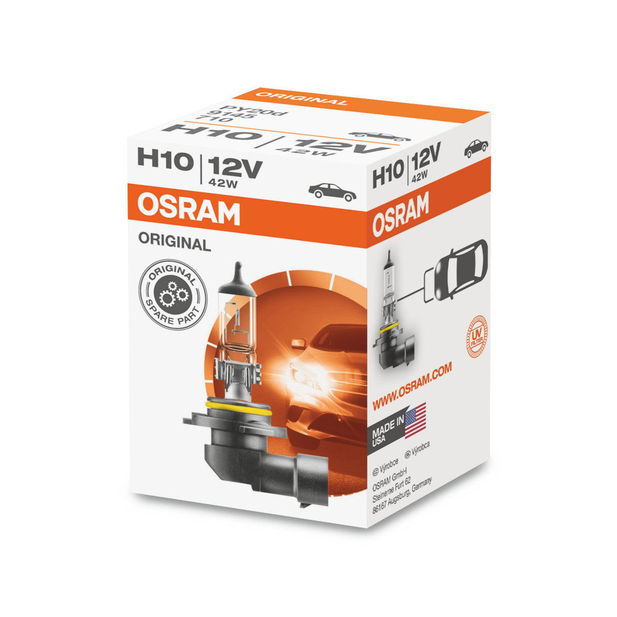 OSRAM ORIGINAL LINE - H10 - 12 V - 42 W - Proyector halógeno