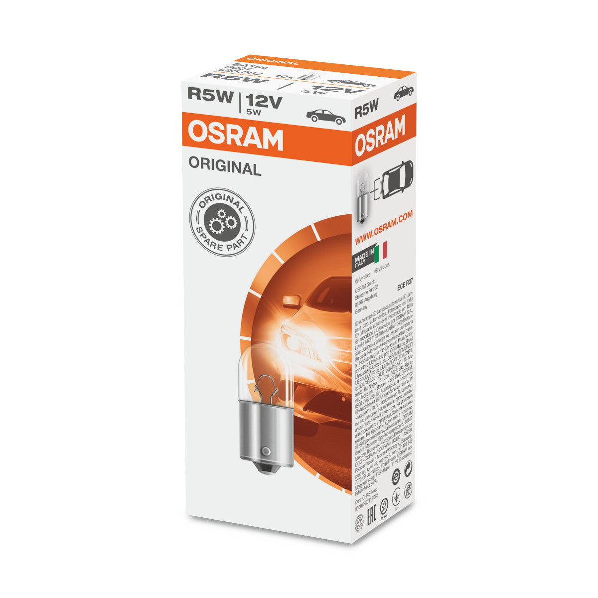 OSRAM ORIGINAL - BASE METAL - R5W - 12V