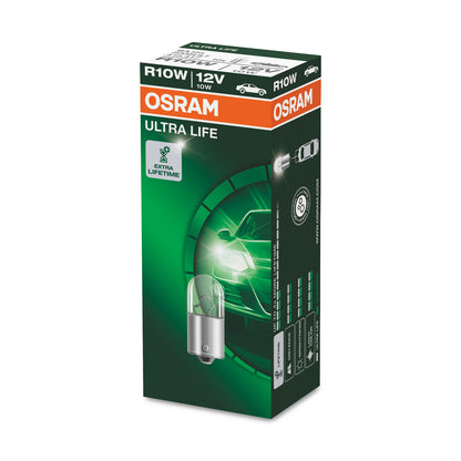 OSRAM ULTRA LIFE - Lámpara R10W Extra Light - 1-PACK