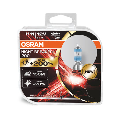 OSRAM NIGHT BREAKER 200 - H11 - paquete de 2