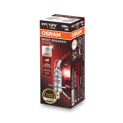 OSRAM NIGHT BREAKER® SILVER H1 Caja plegable