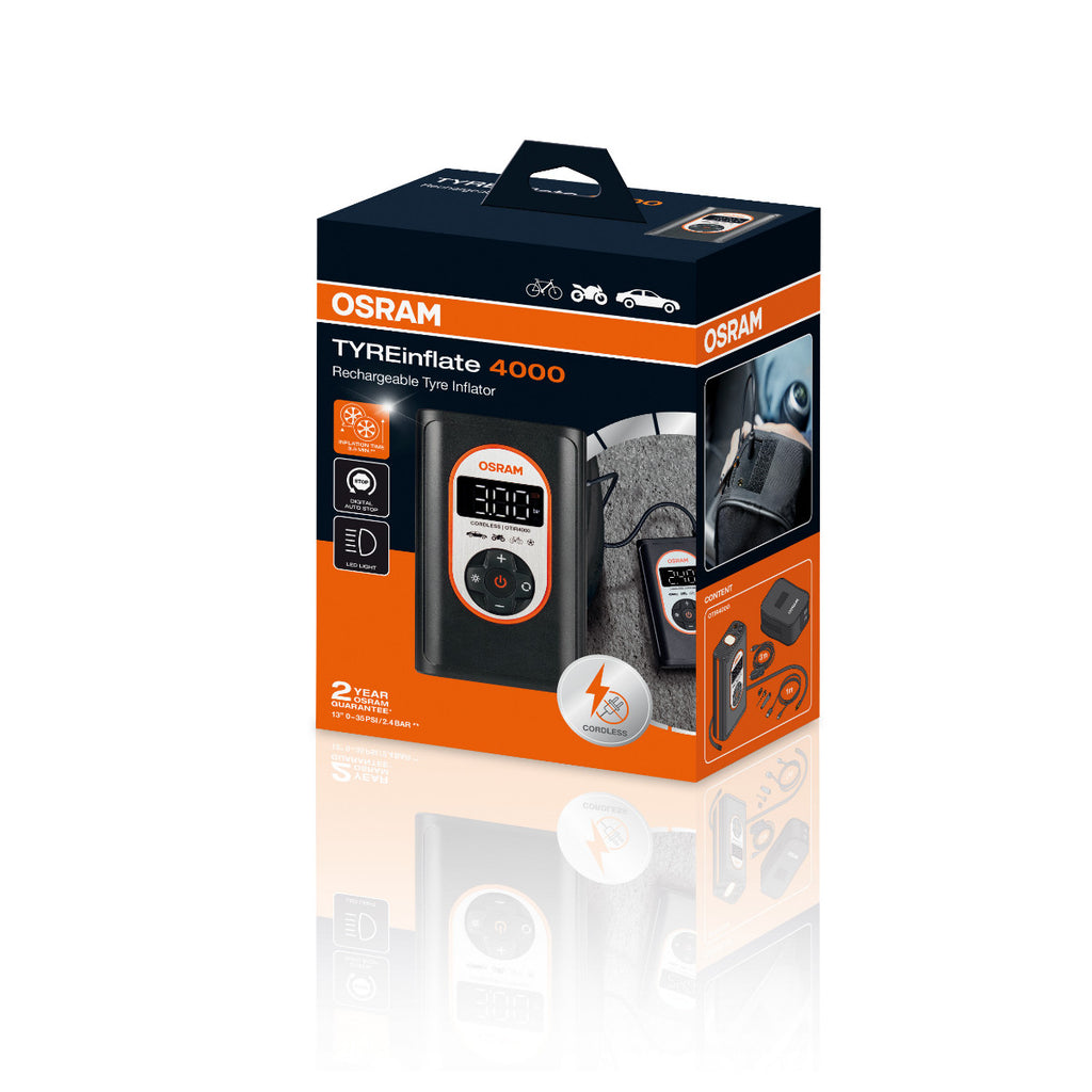 Inflador de neumáticos OSRAM - Inflador de neumáticos 4000