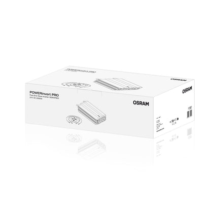 OSRAM Inversor de onda sinusoidal pura 24V DC 2000W