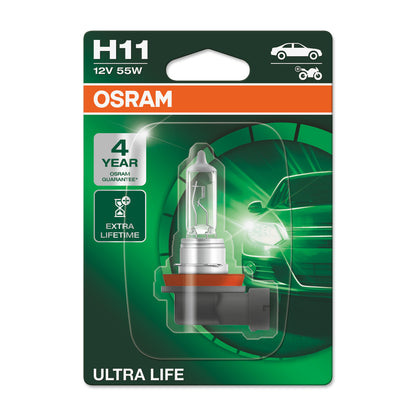 OSRAM ULTRA LIFE - Proyector halógeno H11 - Blister individual