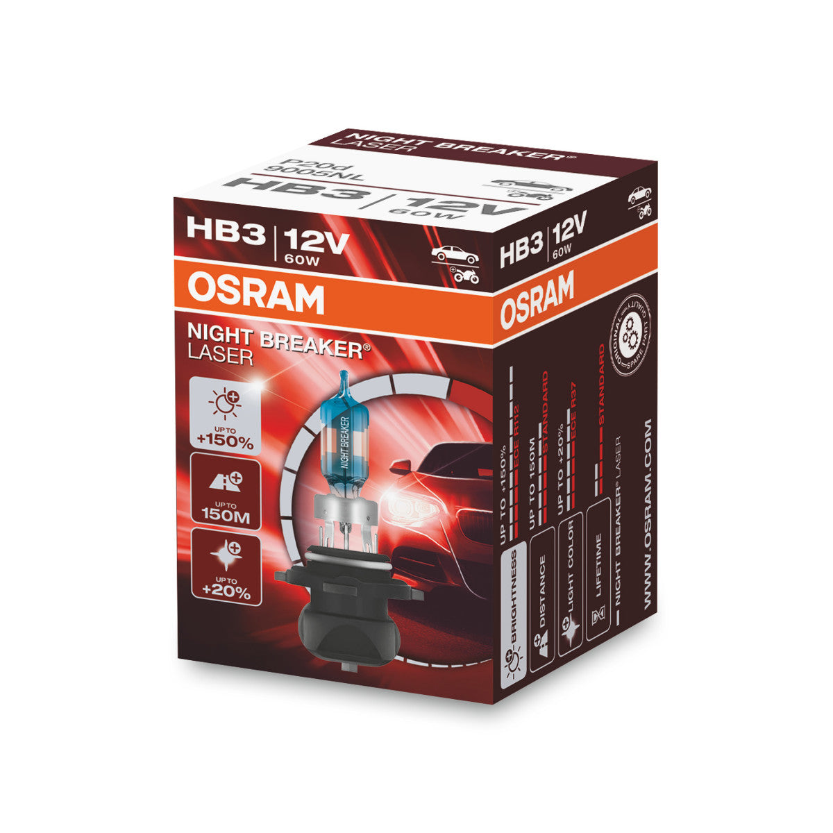 Caja plegable OSRAM NIGHT BREAKER® LASER HB3