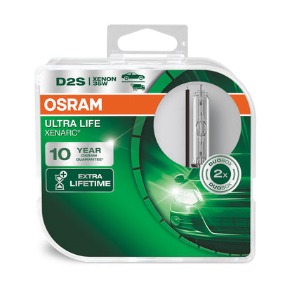 OSRAM XENARC ULTRA LIFE - Proyector HID D2S - 2 PAQUETES