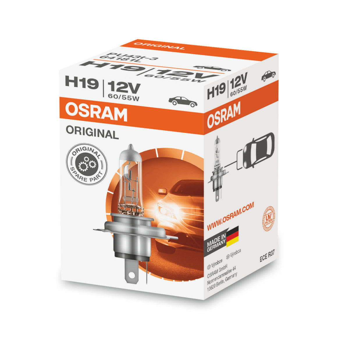 OSRAM ORIGINAL LINE - H19 - 12 V - 6055 W - Proyector halógeno