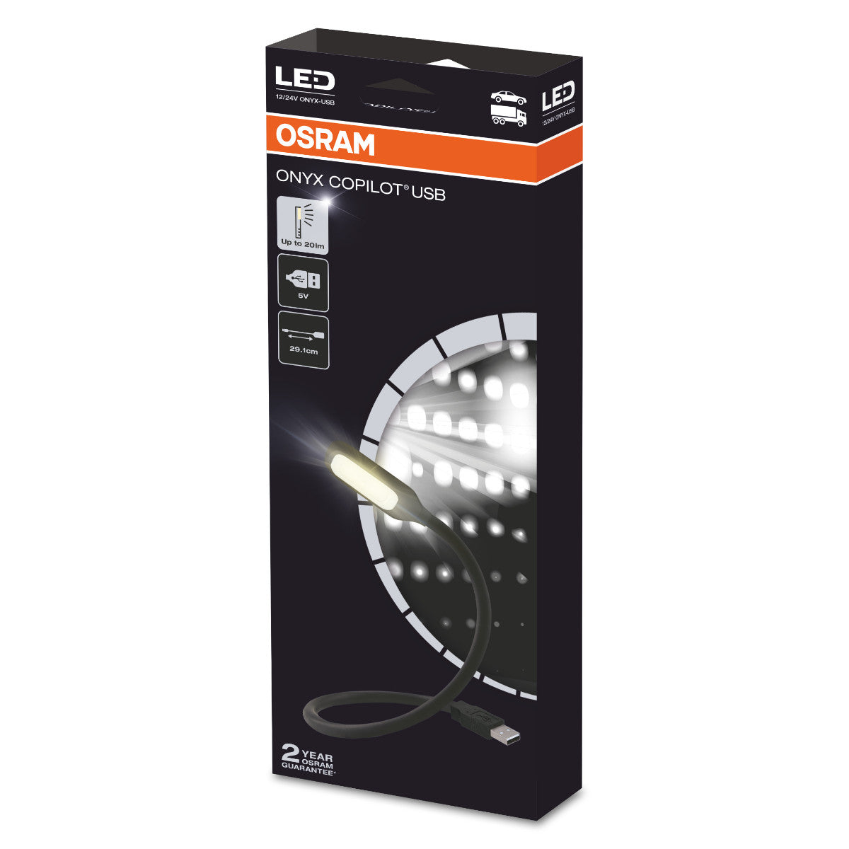 OSRAM ONYX COPILOT - USB - Luz de lectura LED flexible