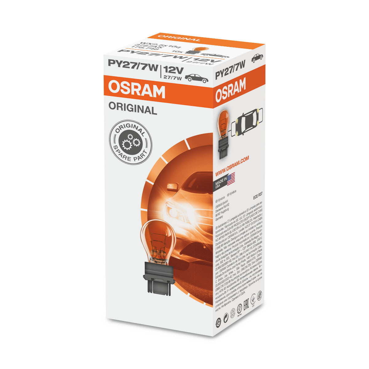 OSRAM S8 BASE DE CUÑA - PY27-7W Bombilla extra