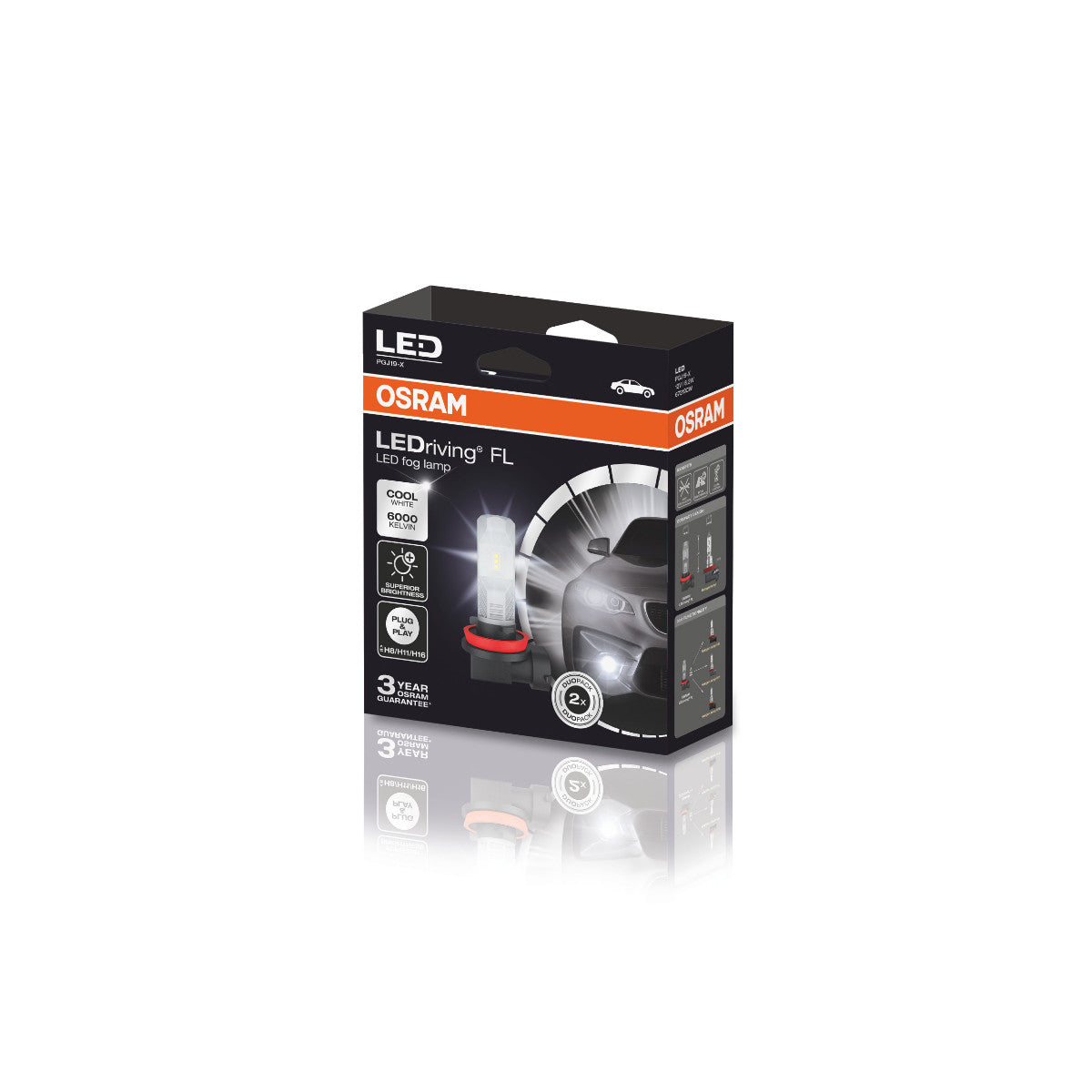 OSRAM LEDriving FL - Todoterreno H8-H11-H16 Principalmente para aplicaciones de faros y luces antiniebla