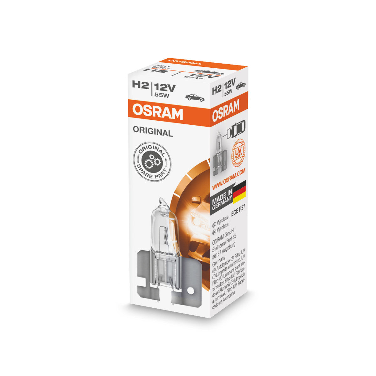 OSRAM ORIGINAL LINE - H2 - 12 V - 55 W - Proyector halógeno