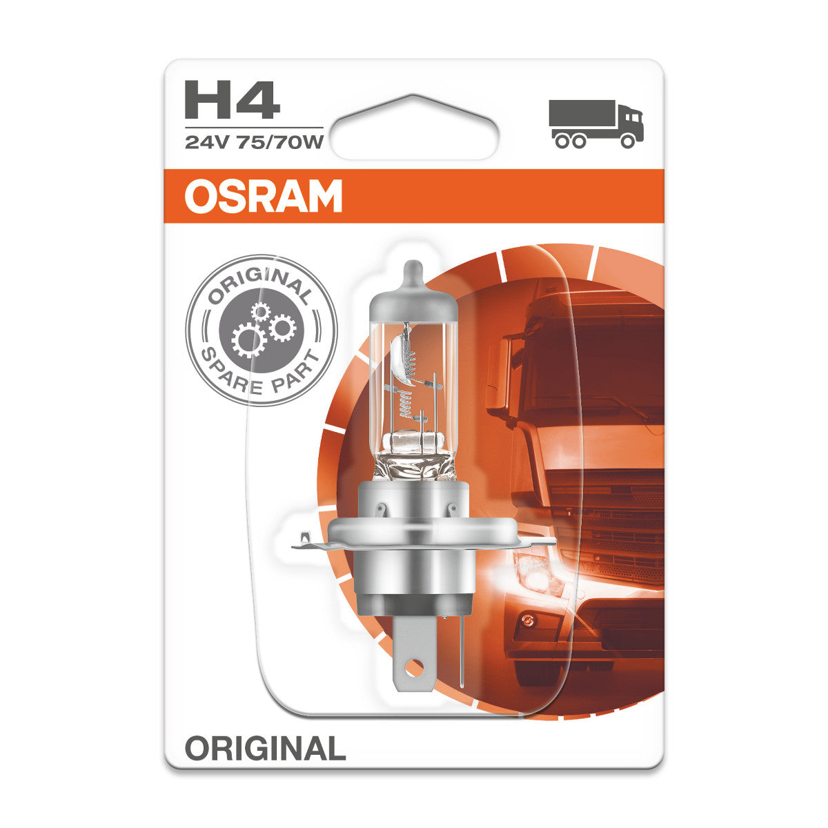 OSRAM ORIGINAL LINE - H4 - 24 V - 7570 W - Bombilla halógena para faros delanteros