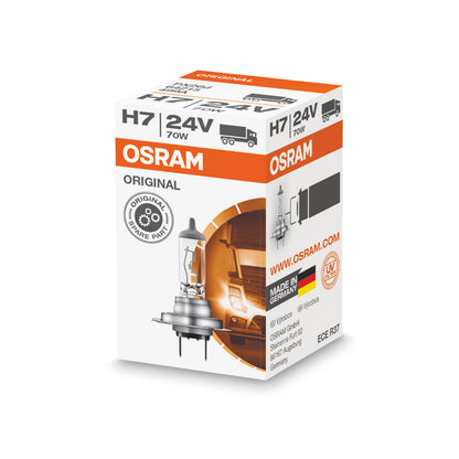 OSRAM ORIGINAL LINE - H7 - 24 V - 70 W - Foco halógeno - Caja plegable