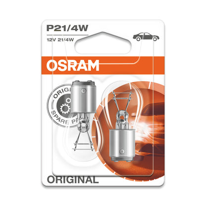 OSRAM ORIGINAL - BASE METALICA - P21-4W Lámpara Extra Ligera