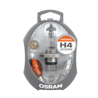 OSRAM Caja de lámpara de repuesto para coche - CLK H4 - Kit de lámpara de coche