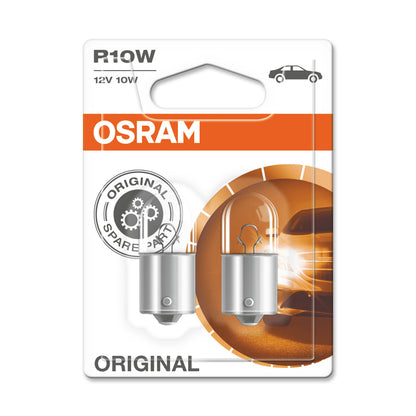 OSRAM ORIGINAL - BASE METALICA - R10W - 12V Lampara Luz Extra