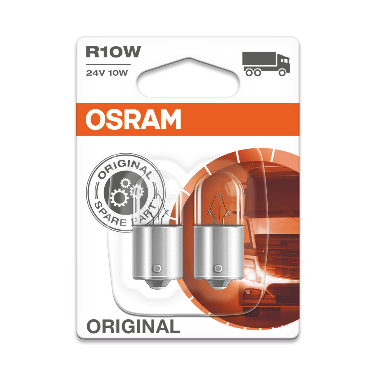 OSRAM ORIGINAL - BASE METALICA - R10W - 24V Bombilla extra