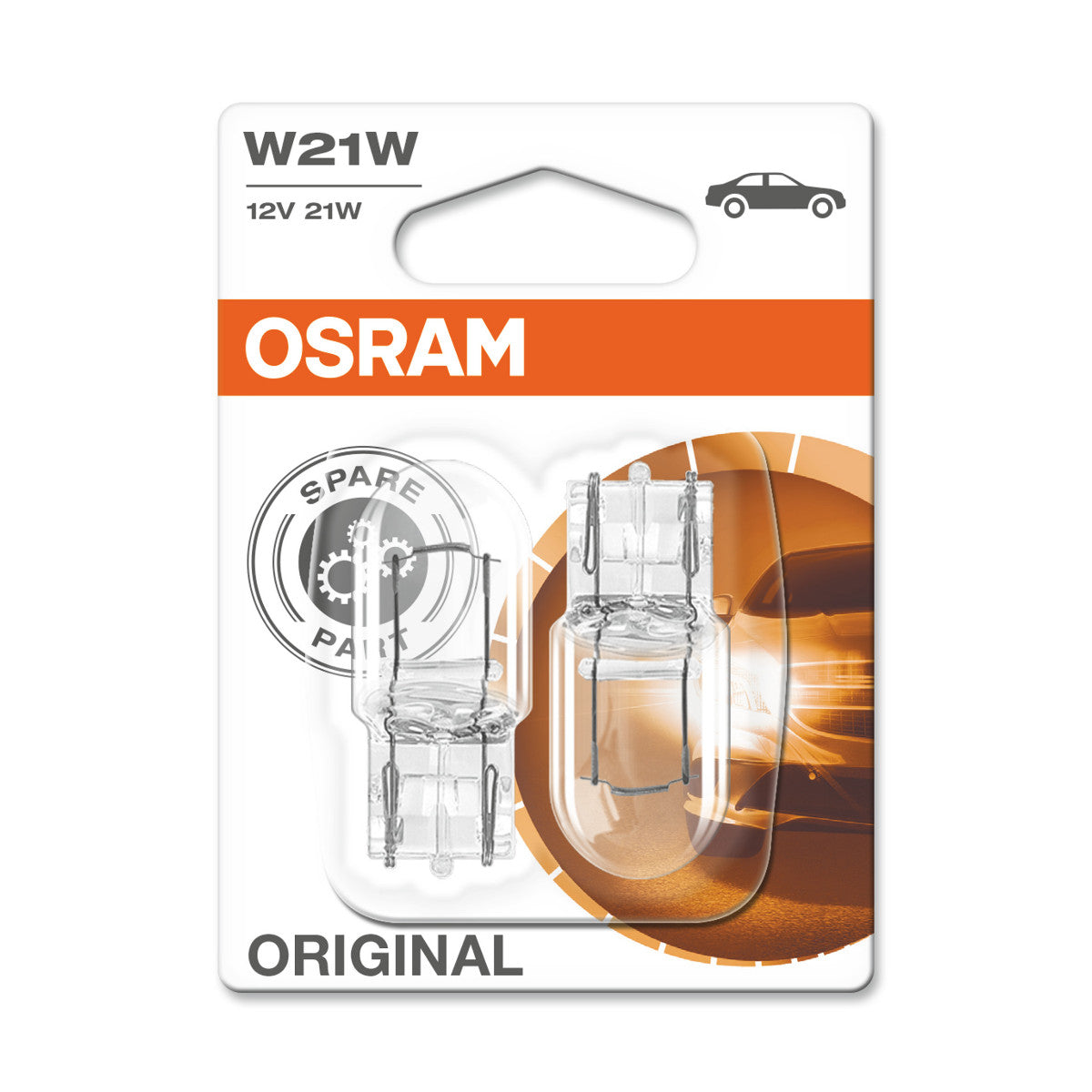 OSRAM ORIGINAL - WEDGE BASE - W21W - W3x16D Lámpara de luz extra