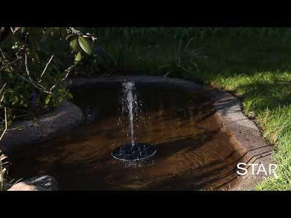 Star Trading - Iluminación solar - Decoración solar Fuente - Negro - 10cm