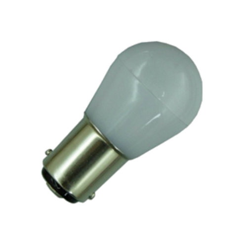 BA15s 12V/24V 1.5W Kallvit