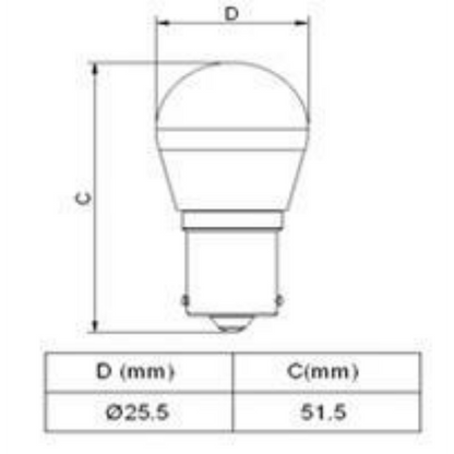 BA15d 12V/24V 0.7W