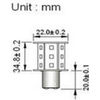 BAY15d 12V/24V 0.5W/3.1W
