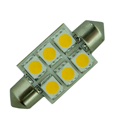 Spollampa 12V/24V 1W 37mm