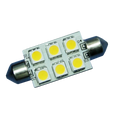 Spollampa 12V/24V 1W 42mm