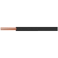 Conductor trenzado PVC 1mm2 Cobre desnudo Negro por metro